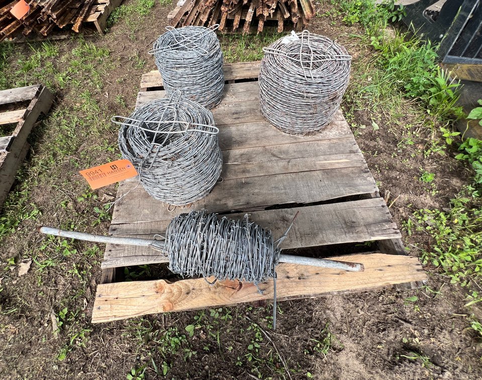 (4) Rolls of Barbed Wire