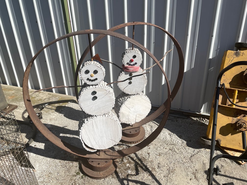 (2) Snowman Yard Art