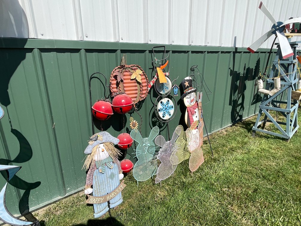 Seasonal Holiday Metal Yard Art Decorations