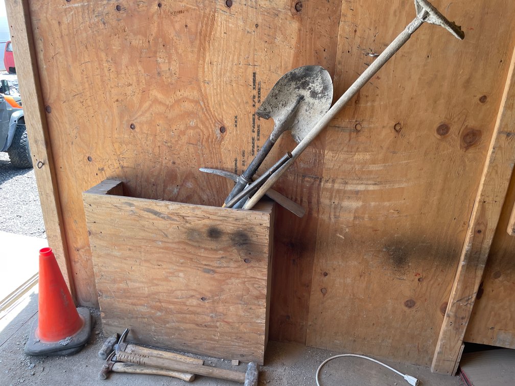 Various Handled Tools and Cones