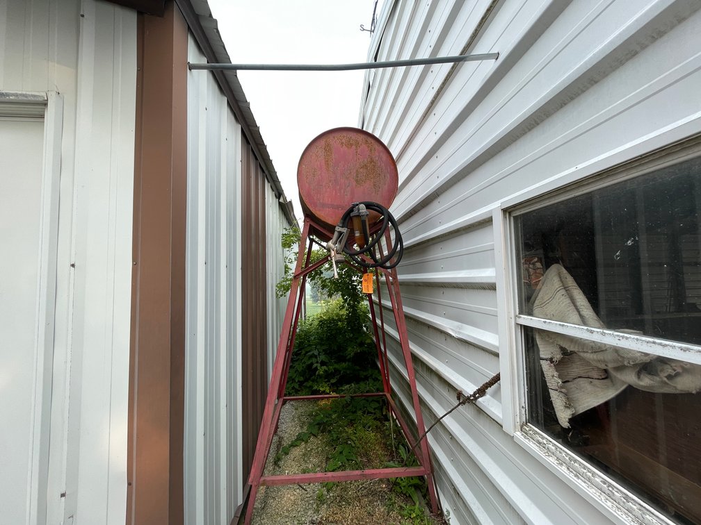 Fuel Barrel on Stand