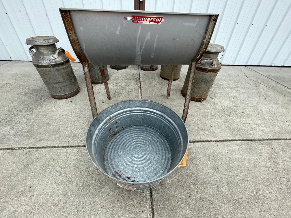 Wheeling Steel Galvanized Tub and Universal Sink