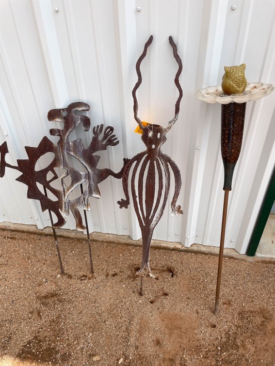 Garden Art and Feeder