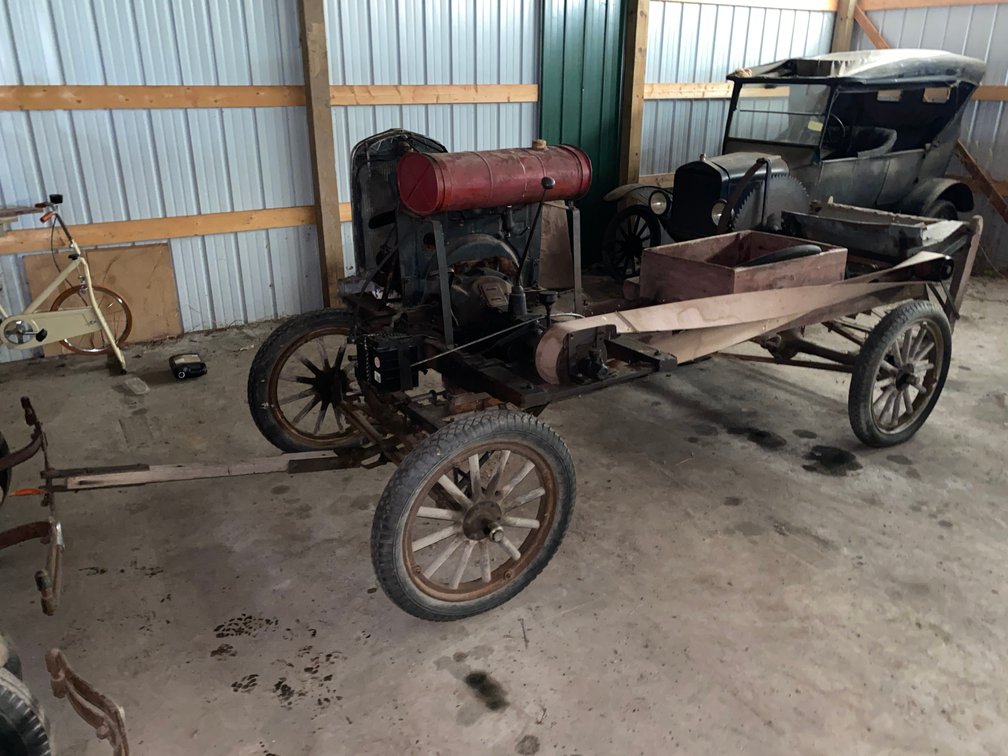 Ford Model T Chassis Converted Into Buzzcut Saw Trailer