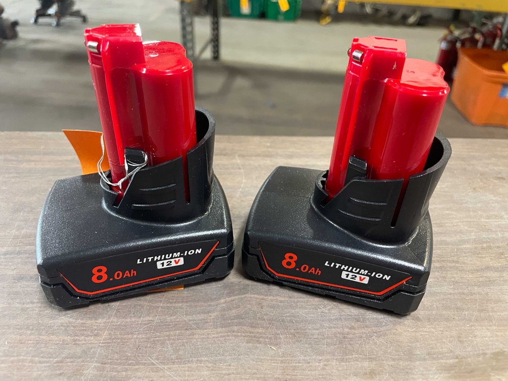 (2) 12 Volt Milwaukee Compatible Batteries (PR7)