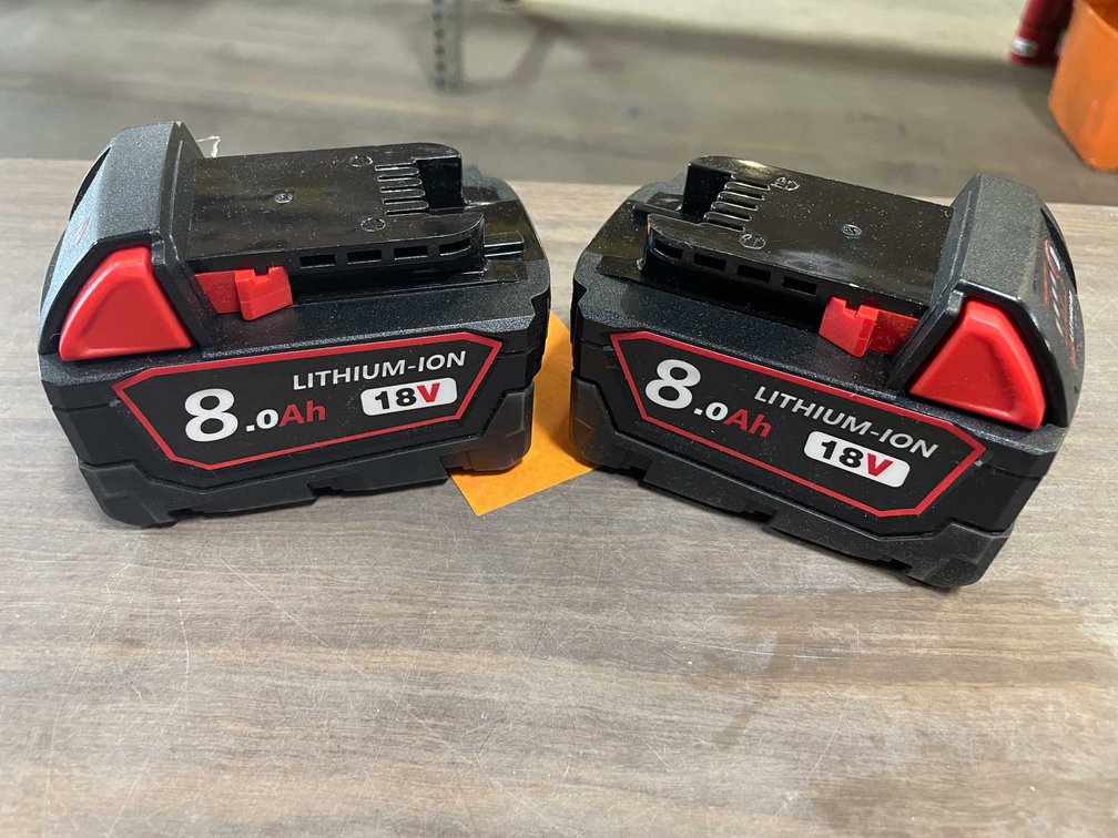 (2) 18 Volt Milwaukee Compatible Batteries (PR7)
