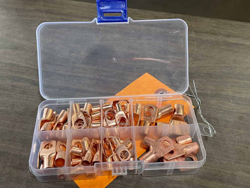 60pc Copper Electrical Wire Lug Connector Kit (PR7)