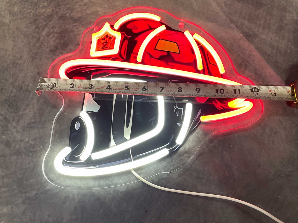 Fireman Helmet LED Neon Sign (T6)