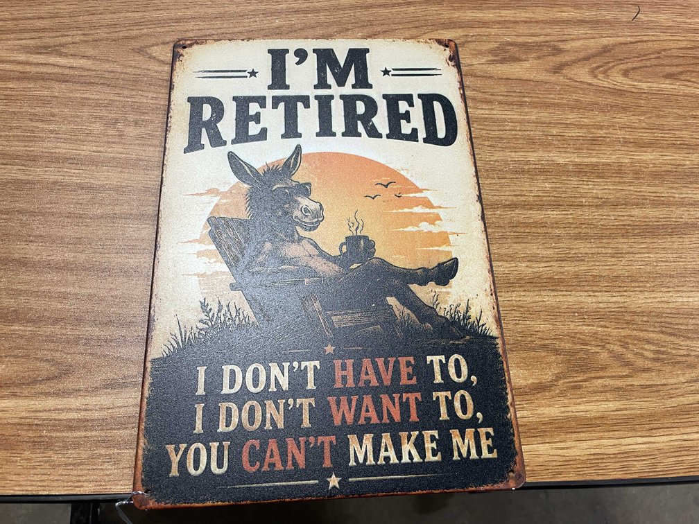 Collectible Metal Novelty Sign (T-2)