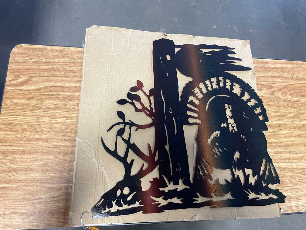 Laser Cut Metal Sign of Turkey (T-2)