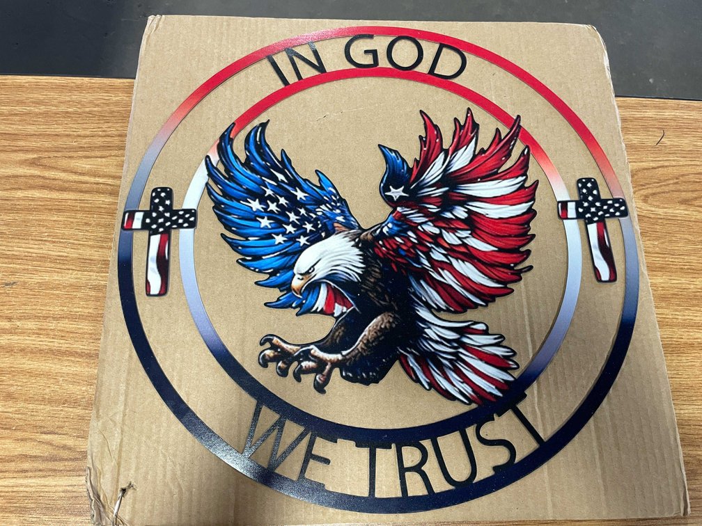 Laser Cut Metal Sign of Eagle (T-2)