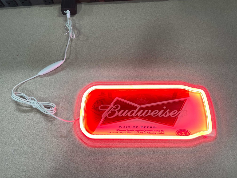 Collectible Budweiser Neon Light (T-2)