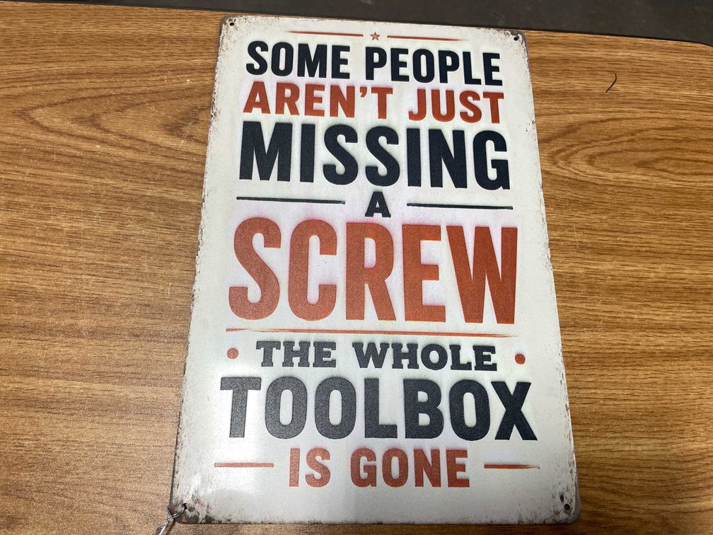 Collectible Metal Novelty Sign (T-2)