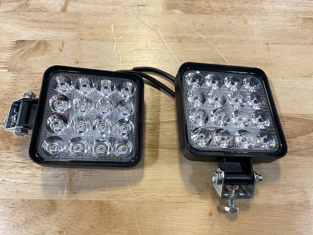 (2) LED 3.5" Worklights, 12/24vdc (PR6)