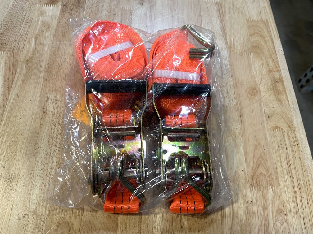 (2) Ratchet Straps, 1.5" Wide x 15' Long (PR6)