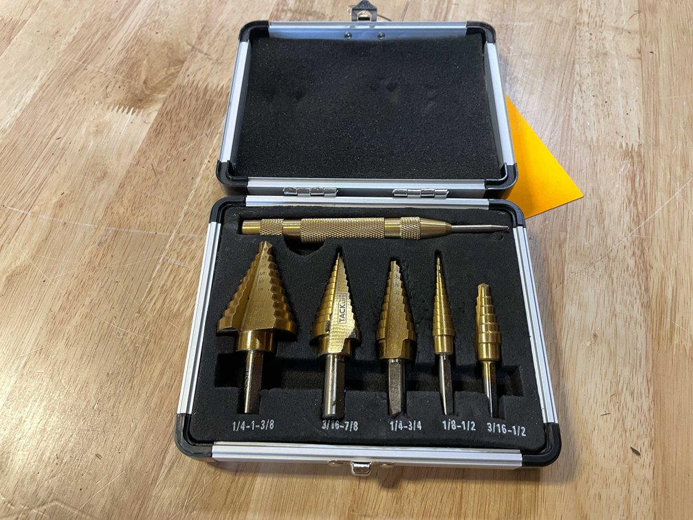 Set of 5 Step Drills In Metal Case (PR6)