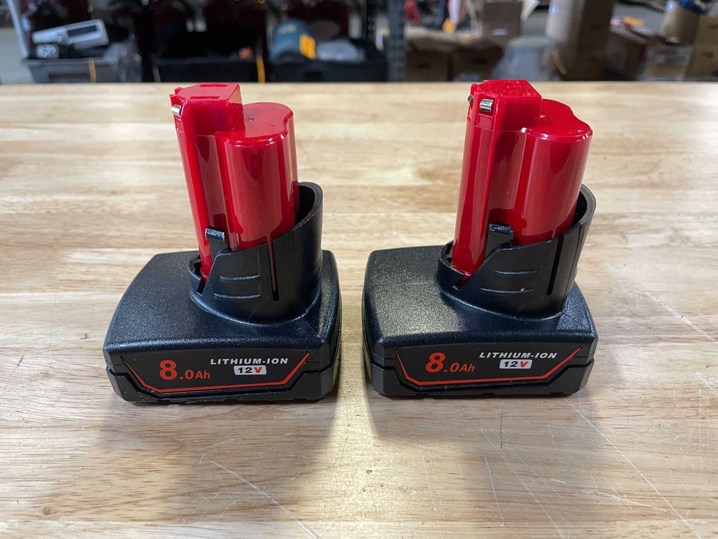 (2) 12 Volt Milwaukee Compatible Batteries (PR6)