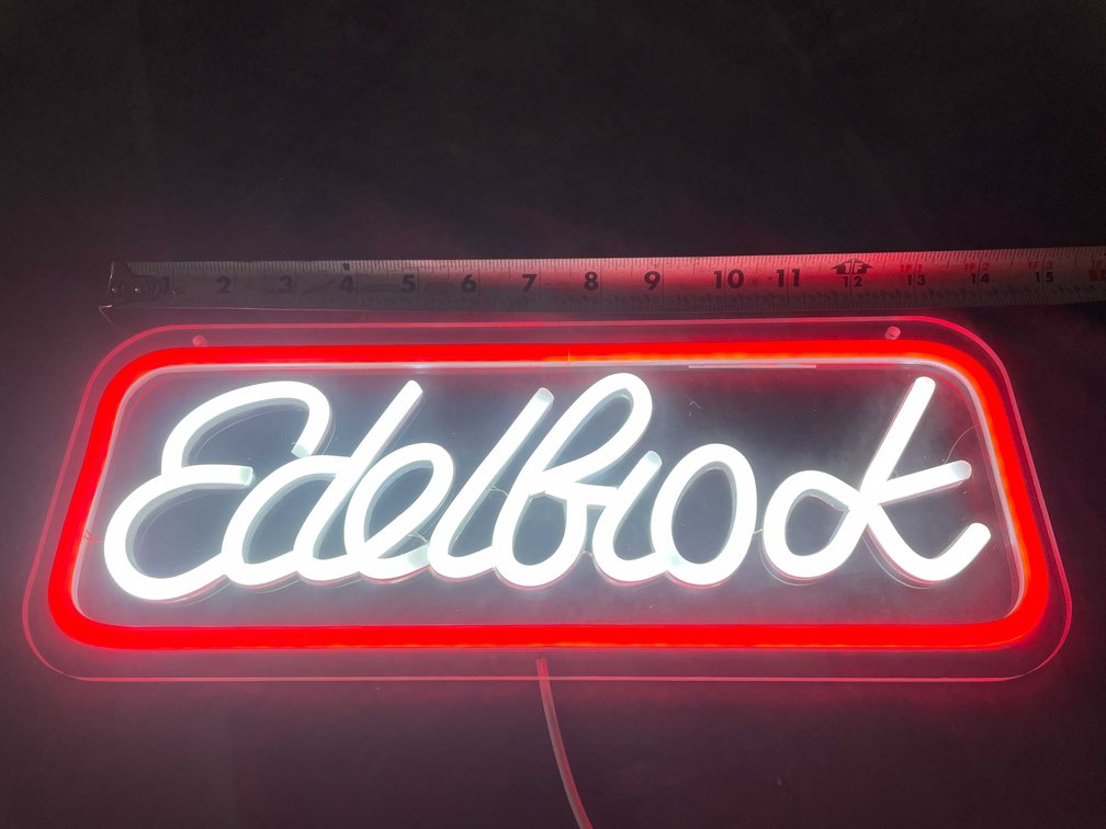 Edelbrock LED Neon Sign (T6)
