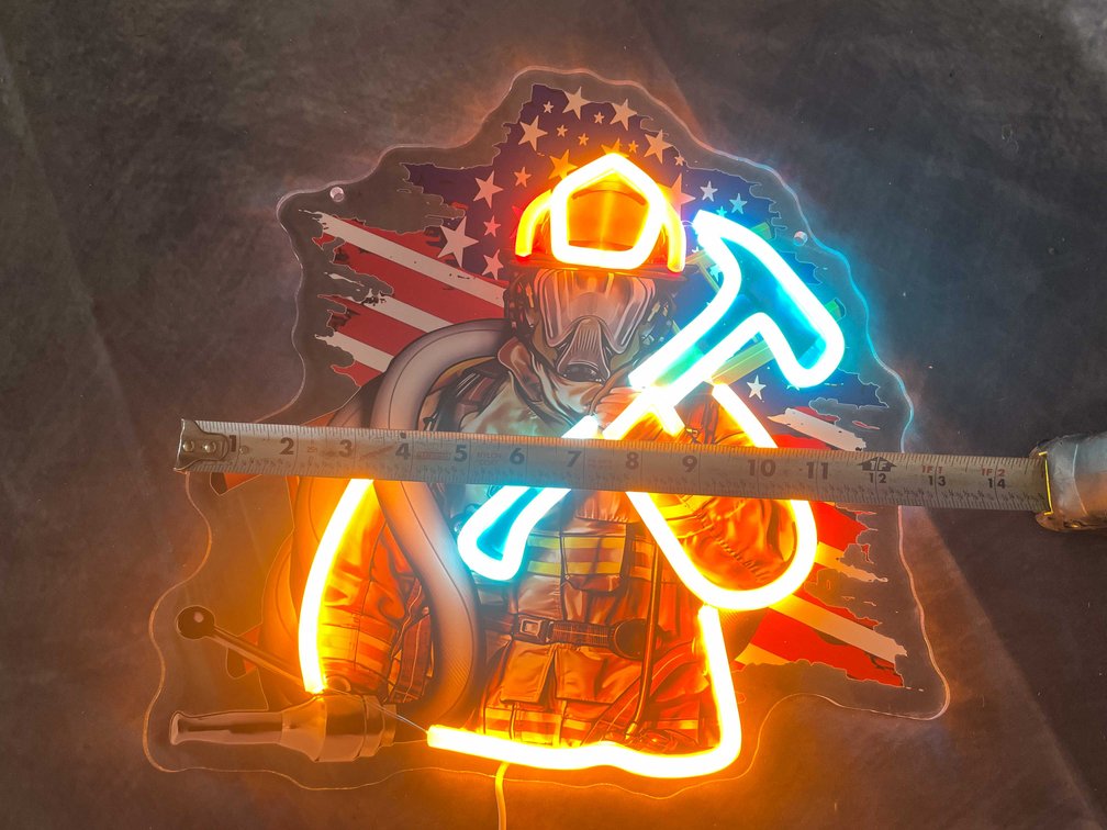 Fireman LED Neon Sign (T6)