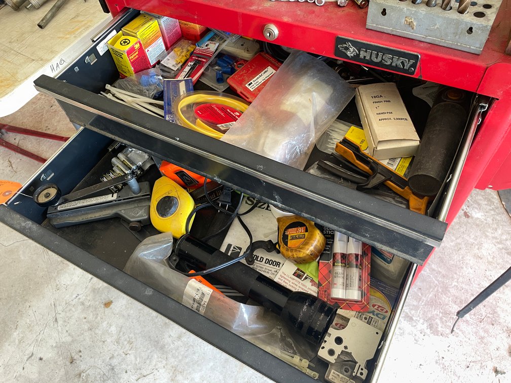 Contents of (2) Drawers and on Top of Toolbox