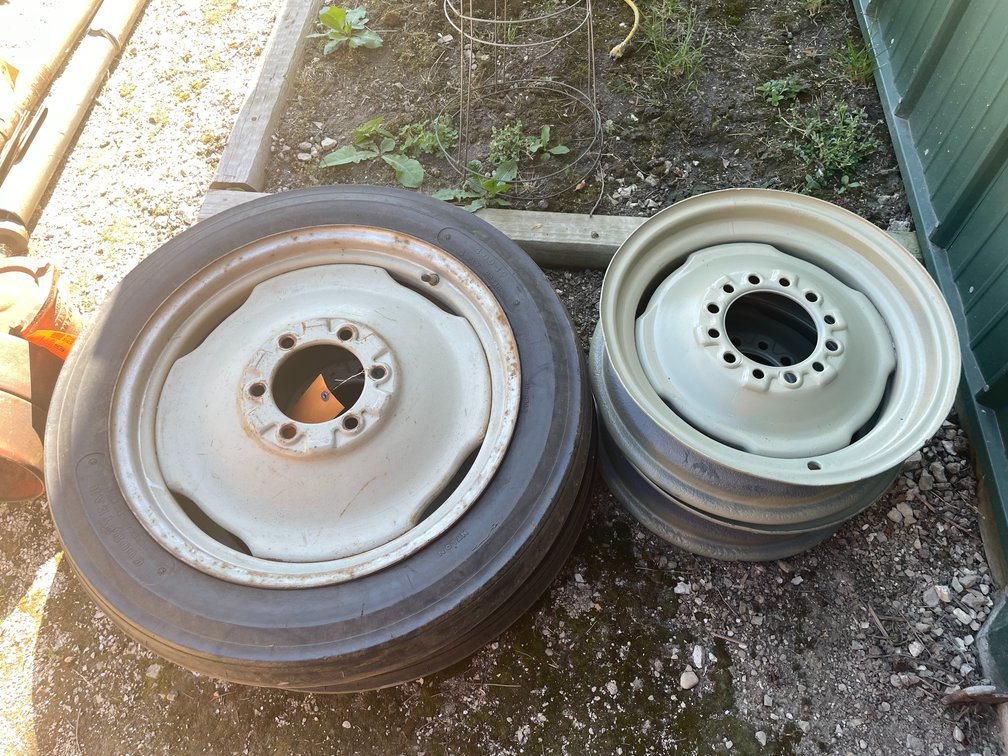 (2) Ford Front Tractor Tires and Rims