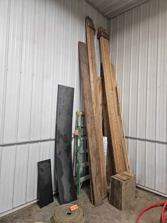 Lumber, Ladder, and Steel