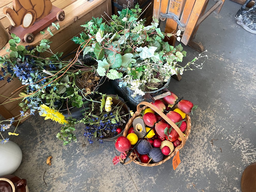 (4) Vintage Metal Planters