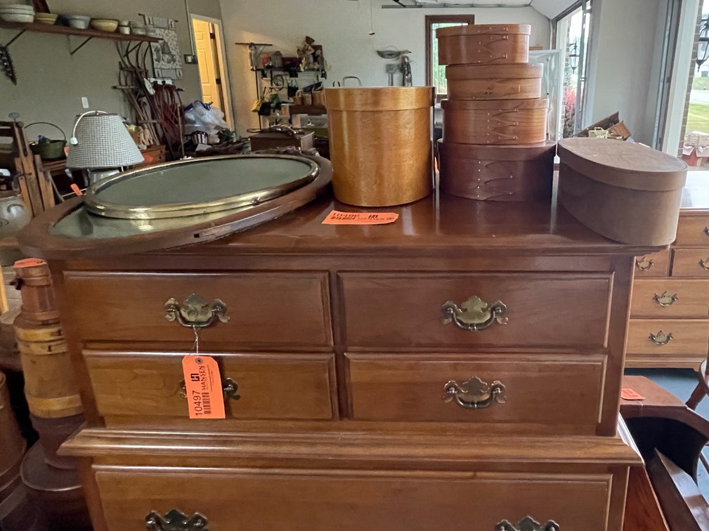 Decorative Storage Bins and (2) Mirrors