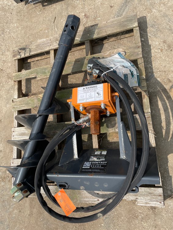 Wolverine Mini Skid Steer Auger Drive and Bit Attachment