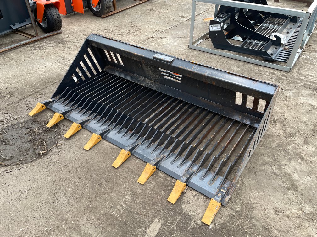 Landhonor 72" Skid Steer Rock Bucket Attachment