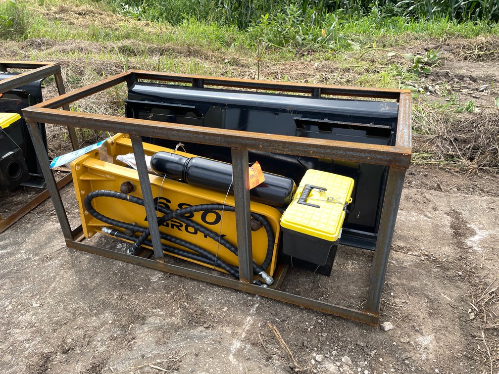Agrotk Skid Steer Hydraulic Hammer Attachment