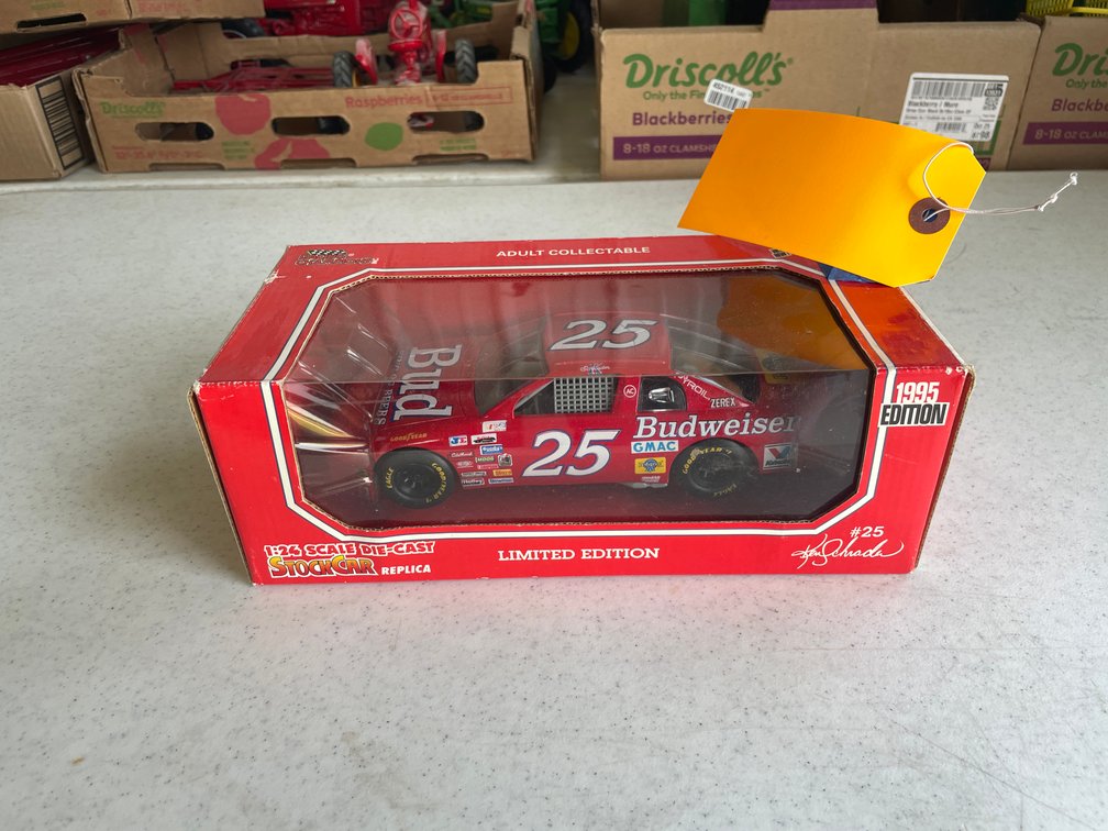 Limited Edition Ken Schrader #25 1995 Budweiser Edition Stock Car (Blair, WI)