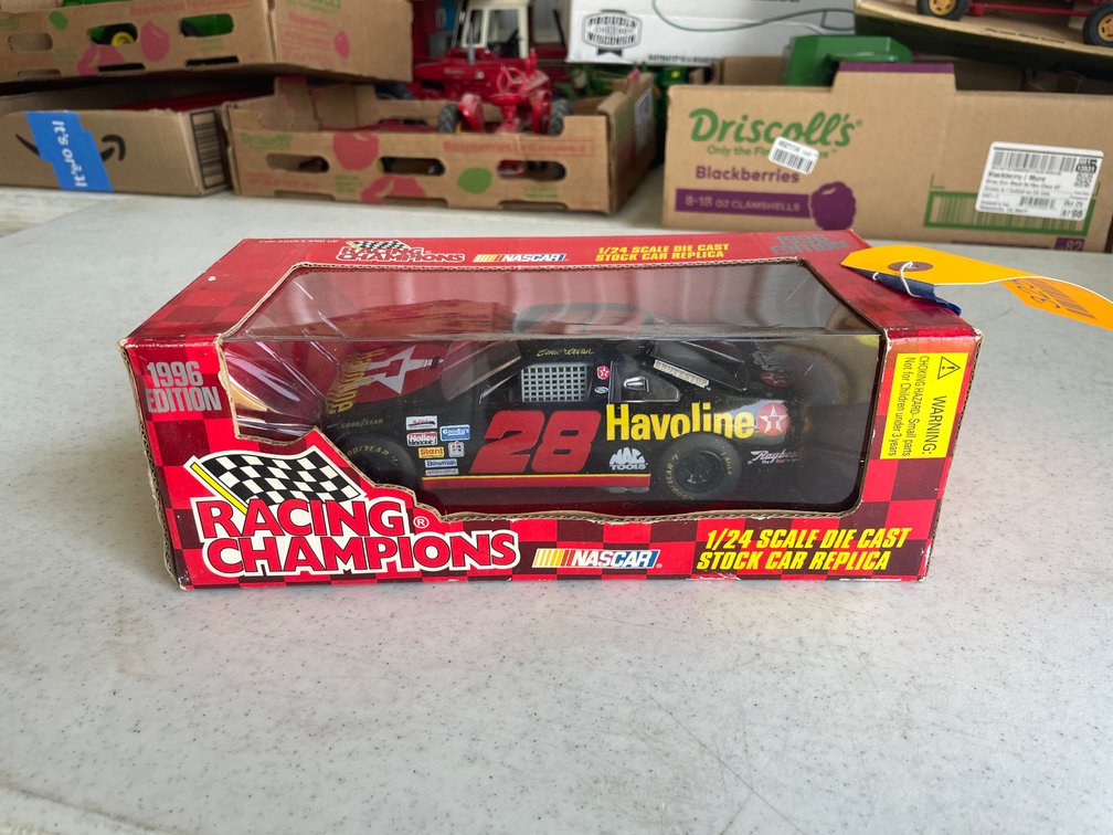 1996 Racing Champions Jeff Gordon #28 Havoline Stock Car (Blair, WI)