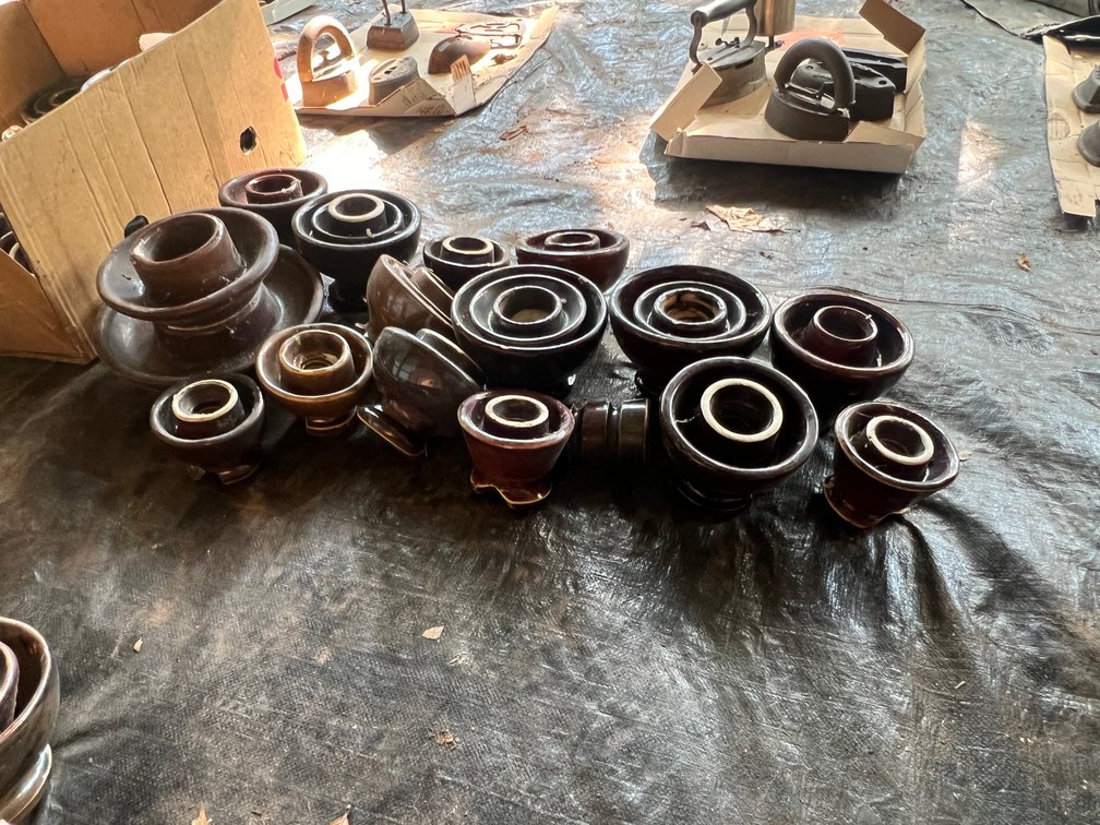 Box of Telephone Pole/Line Insulators