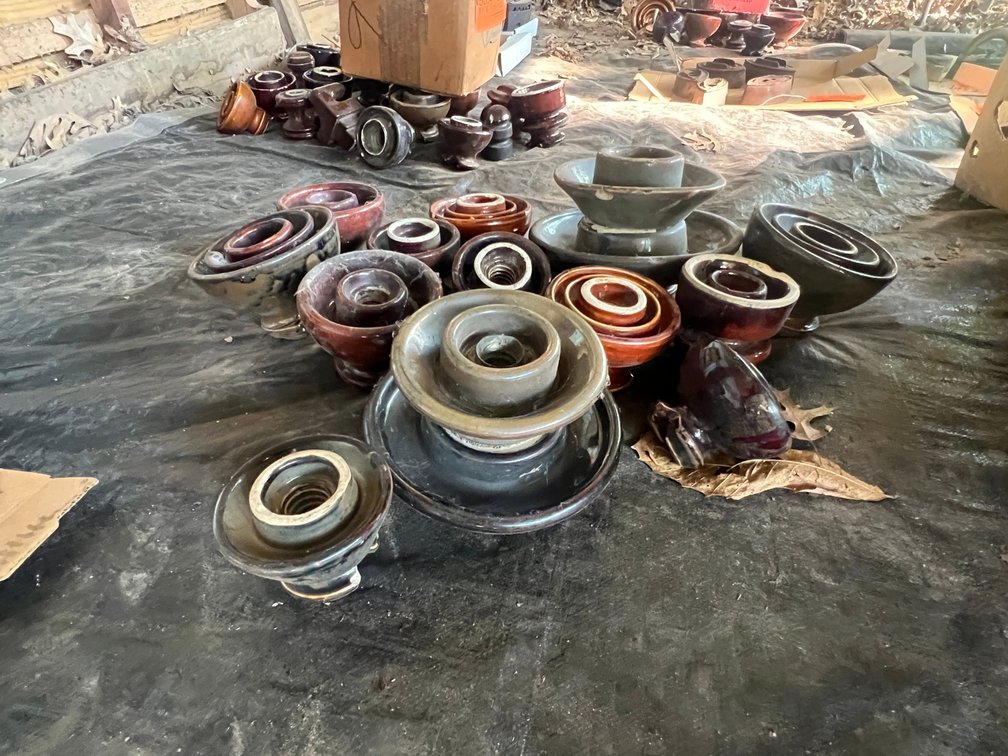 Box of Telephone Pole/Line Insulators