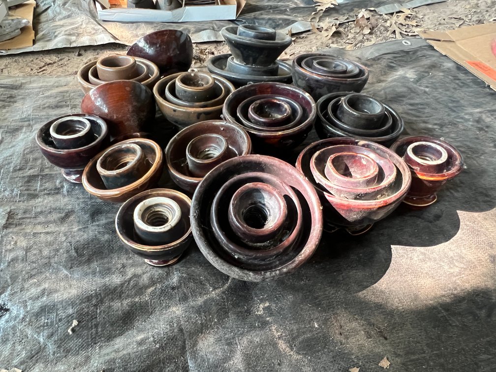 Box of Telephone Pole/Line Insulators