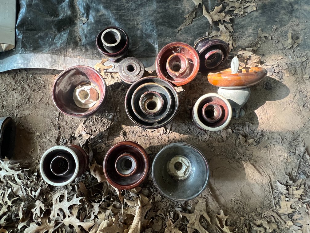 Box of Telephone Pole/Line Insulators