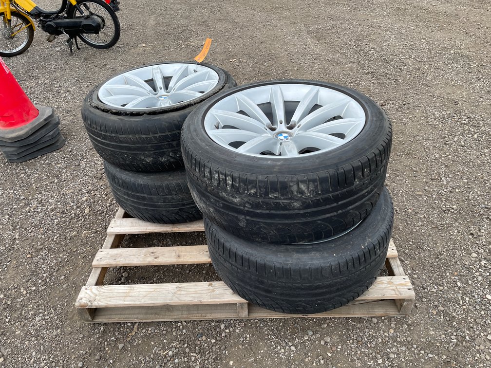 (4) BMW 5-Bolt Rims with Tires