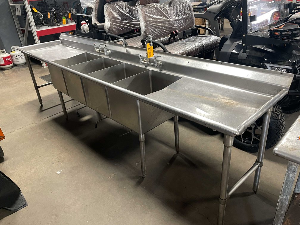 Stainless Steel 4-Bay Sink (D)