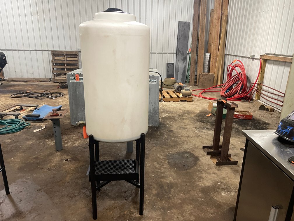65 Gallon Poly Oil Tank on Stand