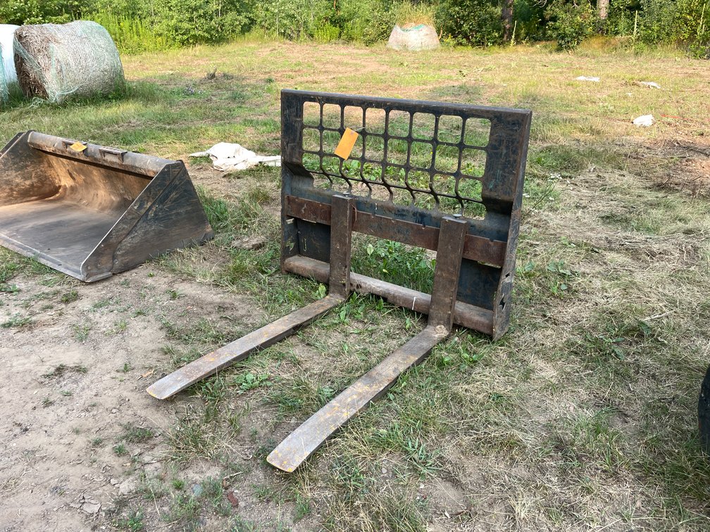 Set of Skid Steer Pallet Forks