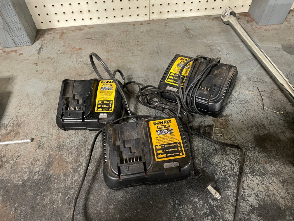 (3) DeWalt 20V Battery Chargers