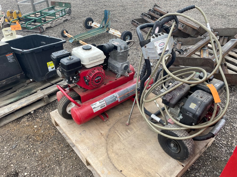Porter Cable Pontoon Air Compressor and Simpson Pressure Washer