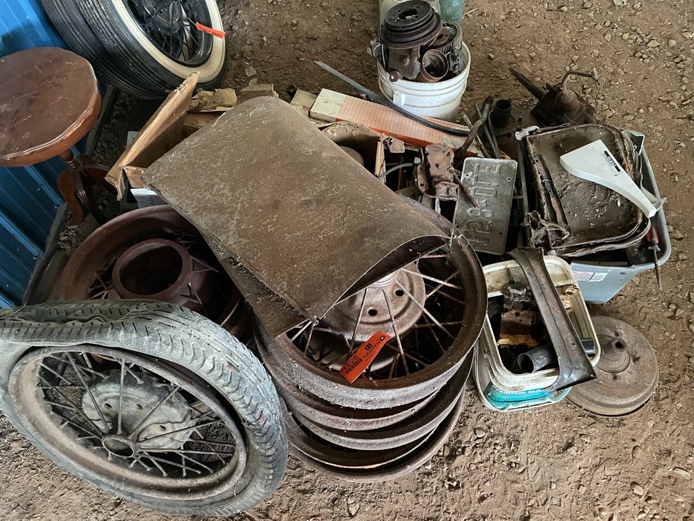 Pile of Ford Model A Parts