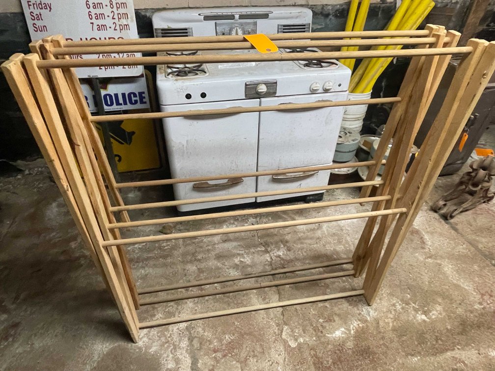 Wooden Clothes Drying Rack