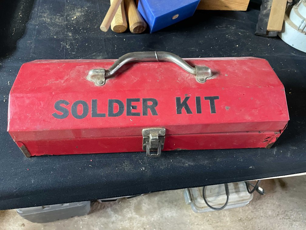 Metal Toolbox and Contents
