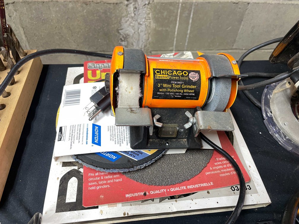 Chicago 3" Mini Tool Grinder With Polishing Wheel