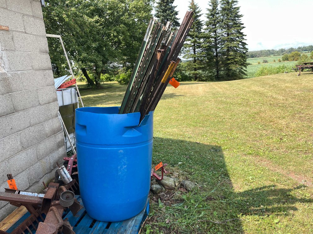 Barrel of Fence Posts