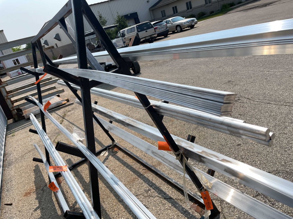 (10) 6061 Aluminum Extruded Flat bar Stock (CONTBLKRACK)