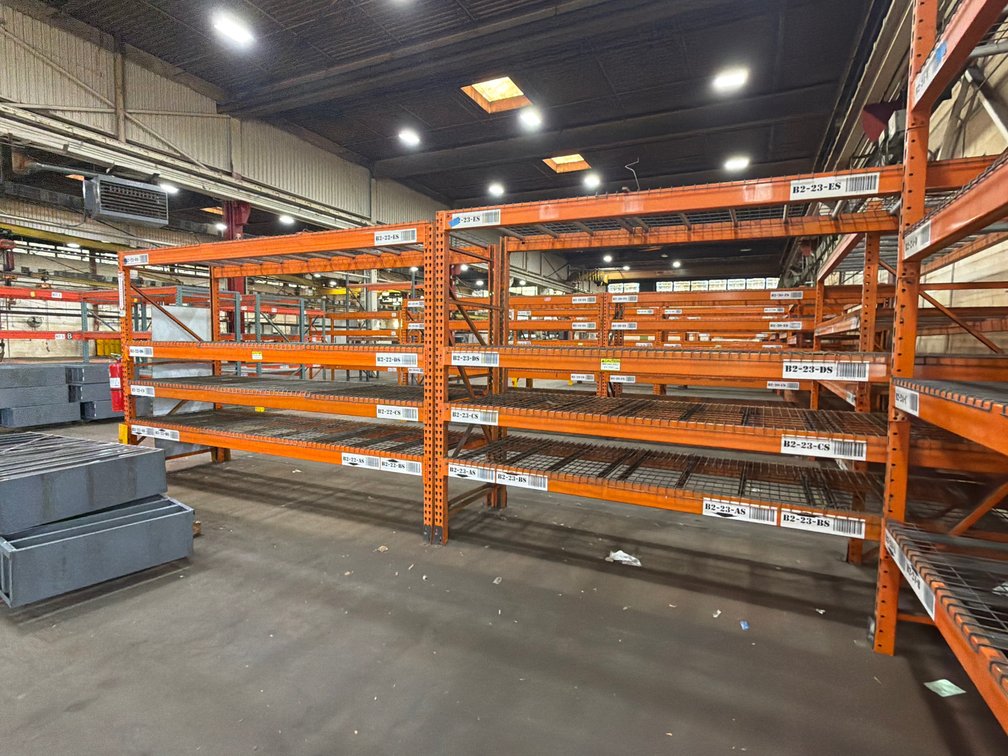 (2) Metal Pallet Racking Bays